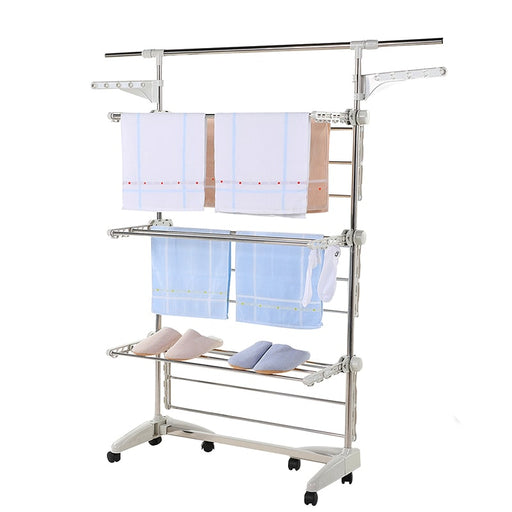 Tendedero de 3 Niveles para Ropa Color Blanco | BronHome©