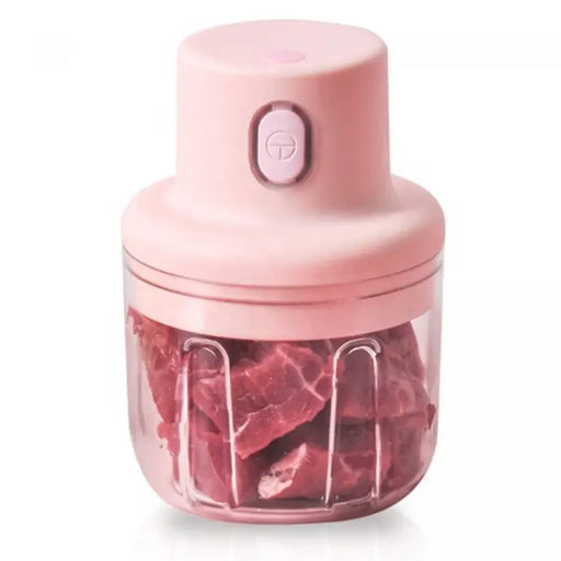 Picadora de alimentos inalámbrica portátil de 250 ml con cuchilla de acero inoxidable | BronKitchen© - Bronmart