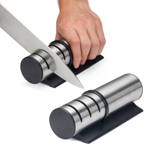 Afilador manual de cuchillos de acero inoxidable | BronKitchen©