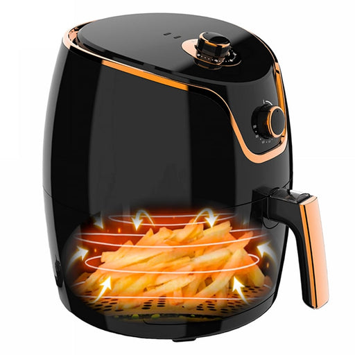 Freidora de aire sin aceite, AirFryer extra grande 7L de 1700 W con perilla mecánica | BronKitchen©,freidora de aire,freidora,electrodomésticos,comida sana,comida saludable