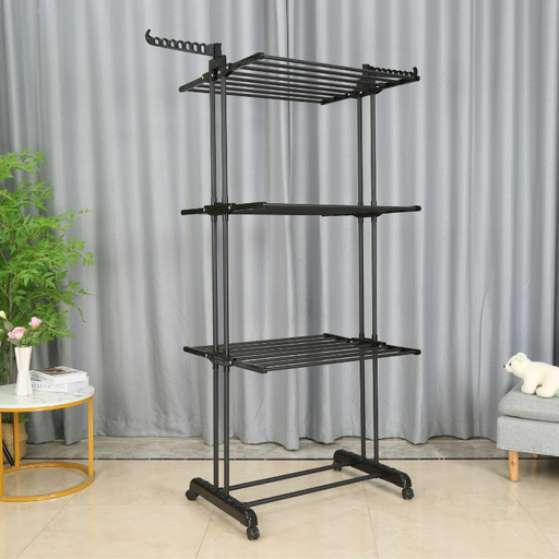 Tendedero para Secado de Ropa - Color Negro | BronHome© -Bronmart