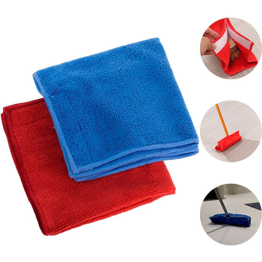 Pack de 4 bayetas de limpieza de microfibra con velcro | BronClean©