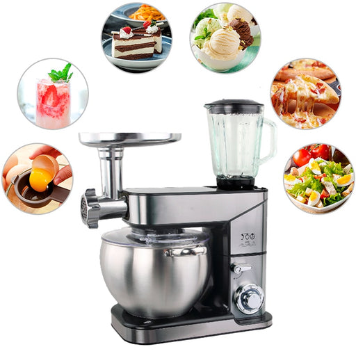 Robot de cocina amasadora, con picadora de carne y batidora 3 en 1, 2500 W - 10L | BronKitchen©