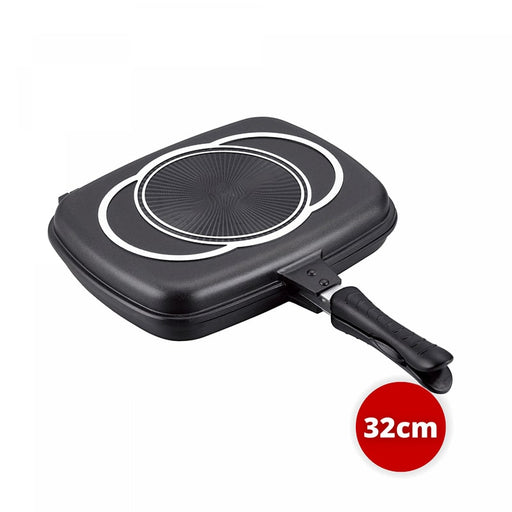 Sartén doble de fundición a presión de 32 cm | BronKitchen©