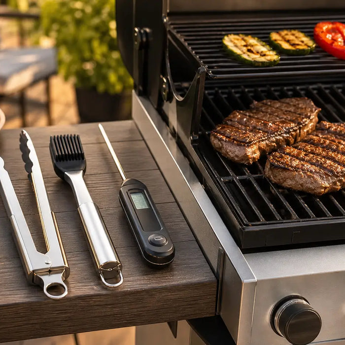 Utensilios esenciales para cocinar en barbacoa y parrilla durante el verano