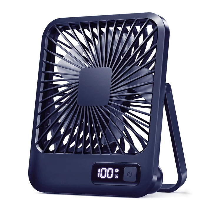 Ventilador de Escritorio Plegable USB Recargable 5 Velocidades con Pantalla Digital | BronAir©