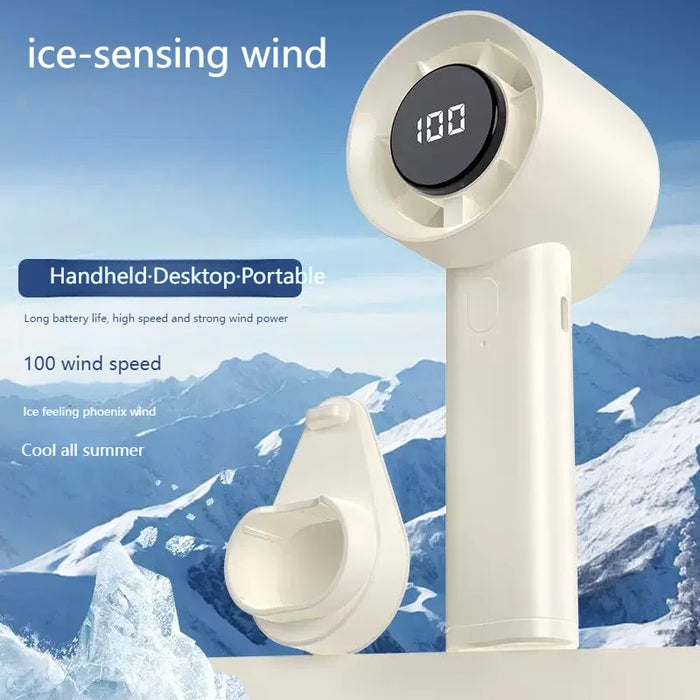 Ventilador de Mano Portátil con Refrigeración Semiconductor LED y 100 Velocidades | BronAir©
