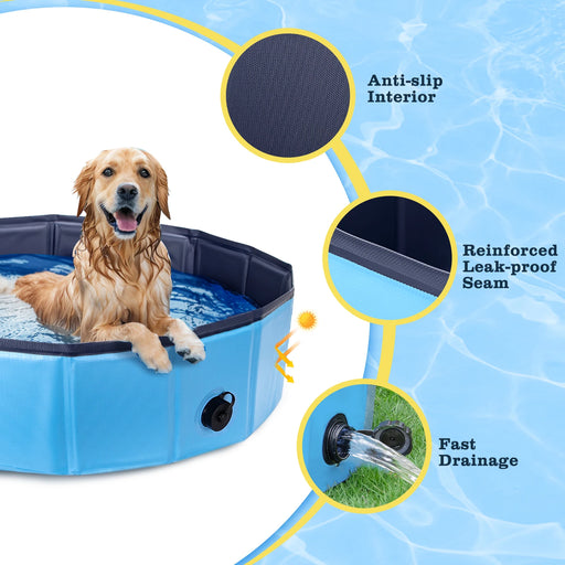 Bañera plegable para perros grandes y pequeños