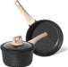 Set Sartén y Cacerola Granito Just Perfecto 3 Piezas 20/24cm – Antiadherente Negro