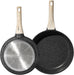 Set 2 Sartenes Granito Just Perfecto 20/24cm – Antiadherente Negro para Todas las Cocinas