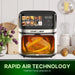 Freidora de aire Comfy Nest 8 L 1700W - con ventana