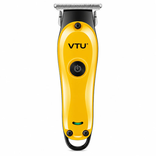 Recortadora de barba y pelo VTU VT-8001 amarilla y negra con cuchilla en T