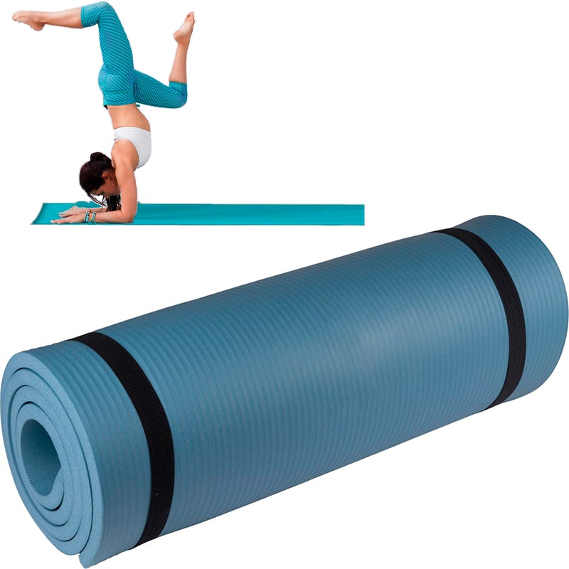 Esterilla Fitness y Yoga Gris 190x58x1,5cm