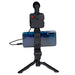 Grundig ED-38135: Kit 3 en 1 de estudio selfie para vlogging con iluminación, micrófono y trípode -Bronmart