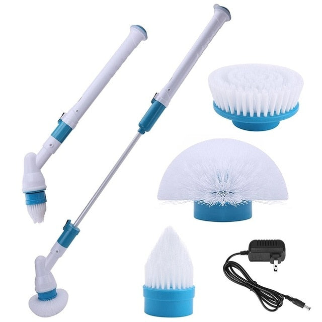 Cepillo de limpieza eléctrico, fregador de baño multiusos, limpieza de  ventanas del hogar Blanco perfecl cepillo electrico